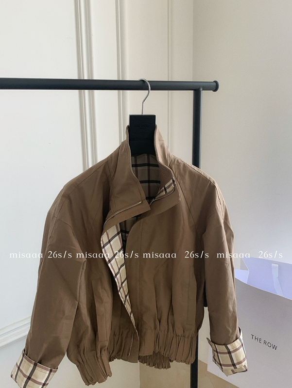 Misaaa High-End Designer Plaid Color-Blocked Barn-Style Three-Dimensional Silhouette Puff Short Jacket Misaaa High-End Designer Plaid Color-Blocked Barn-Style Three-Dimensional Silhouette Puff Short Jacket