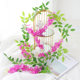 Simulated fake flower wisteria flower string ceiling decoration wisteria vine wedding purple cane flower vine pipe air conditioning balcony indoor