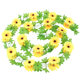 Simulated sunflower rattan sunflower flower rattan fake flower rattan indoor wall-mounted air conditioning pipe blocking decorative flower strips