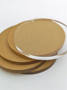 Transparent Acrylic Disc DIY Hand-Made Base Plastic Plate Cake Tray Clockface Cylinder Head Violent Bear Base