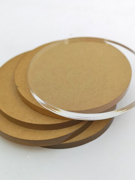 Transparent Acrylic Disc DIY Hand-Made Base Plastic Plate Cake Tray Clockface Cylinder Head Violent Bear Base