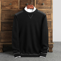 Undershirt male cashmere sweatshirt 100% pure mountain cashmere round collar large code loose autumn and winter internal hitch-knitted sweater