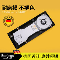 Glass door floor frame 240 Bangjie solid frameless shaft 0 weighted wooden door buffer glass door with