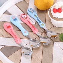 304 stainless steel Childrens tableware set food supplement soup spoon Fork cute cartoon kindergarten baby eating spoon