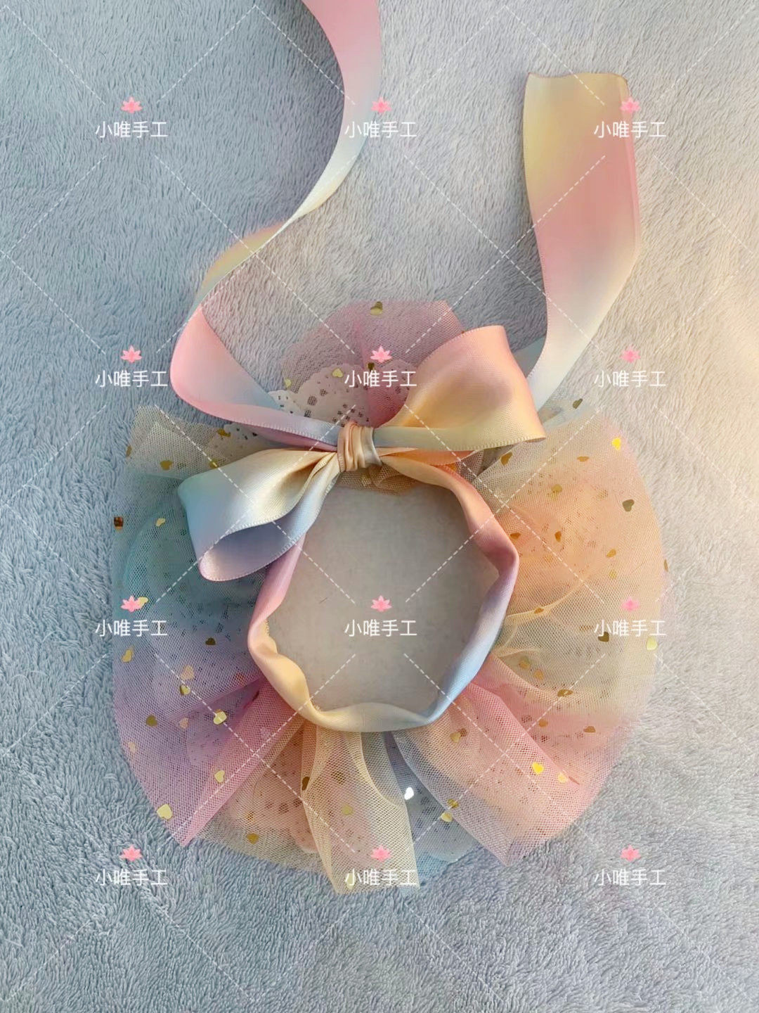 Xiao Weijia Original Falling Stars Scarf Yingshort Muppet Teddy Dog Bib Pet Photo Scarf