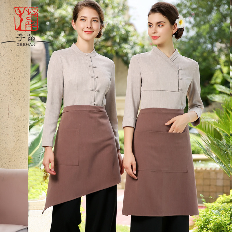 Beauty salon workwear Female Thai high-end wellness Club Tea building Foot Bath Pedicure technician Fashion Suite Summer 86