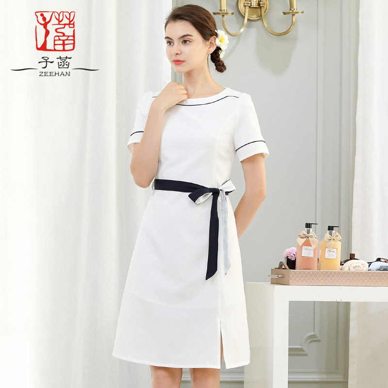 Beauty Division Workwear Women's High-end Fashion Beauty Salon SPA Wellness Librariums Foot Bath Technician Skin Management Summer 66