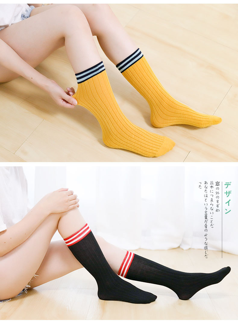 Vớ cotton nam vớ nữ mùa thu vớ phiên bản Hàn Quốc của gió trường bảy ngày vớ đôi vớ mùa thu và vớ mùa đông thủy triều tất nữ đẹp