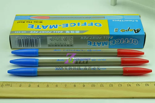 AO-580 Двухцветная шариковая ручка 0,7 мм красная и синяя плановая ручка AO-2