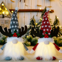 Christmas Decorations Arrangement Pendulum retro Snowflake Lattice Cloth Flex Paparazzi Old Mans Snow Man Elk Deer
