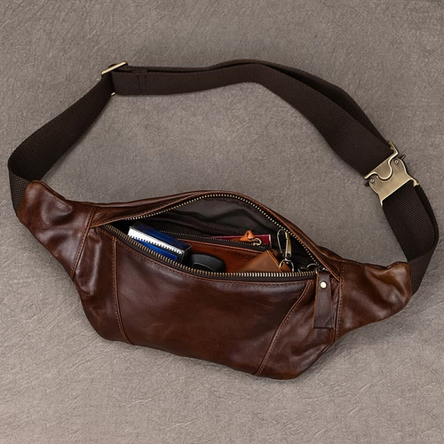 Кожаный ретро мобильный телефон для отдыха, поясная сумка, нагрудная сумка, дорожная сумка на одно плечо, воловья кожа, из натуральной кожи, для бега