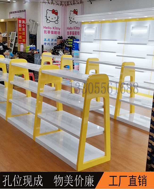 Woody Middle Island Cabinet Mother & Baby Shop Children's Shoes Cabinet Display Cabinet Shoes Middle Island Cabinets Children Shoes Shelves Shoes Store Shoe Racks-Taobao