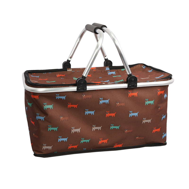 Foldable delivery incubator Large food delivery insulation bag Portable outdoor aluminum foil refrigerated fresh ice bag Picnic basket