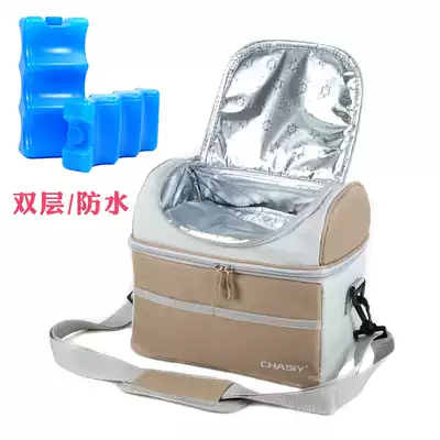 Double-layer thickened aluminum foil insulation bag milk storage ice bag portable cold storage bag large outdoor refrigerated breast milk preservation bag