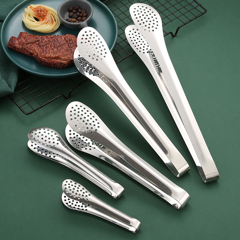 304ステンレス鋼の絶妙な食品クリップバーベキューステーキパンバーベキュークリップスパイシーホット幼稚園スナッククリップ