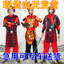 盔甲可穿真人古代士兵服装男古装表演服装花木兰服装将军盔甲汉服