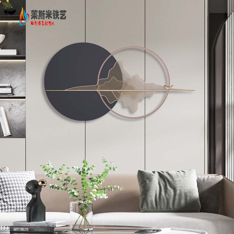 Modern light luxury wall decoration decoration metal creative dining room sofa background wall hanging bedroom bedside decoration