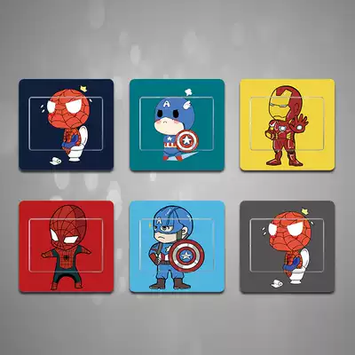 Special switch sticker socket sticker cute cartoon creative cartoon switch decorative sticker switch set