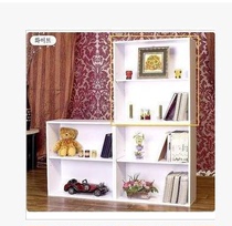 Simple bookcase Solid wood color bookshelf combination Multi-function shelf display cabinet