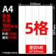 А4 легкая лапша [5 кусочков из 5 штук вертикально] 42*297 мм