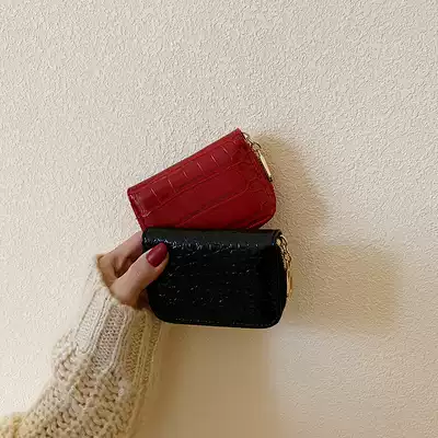 ins small card bag 2021 new ladies organ card set Small multi card zipper ultra thin credit card card bag