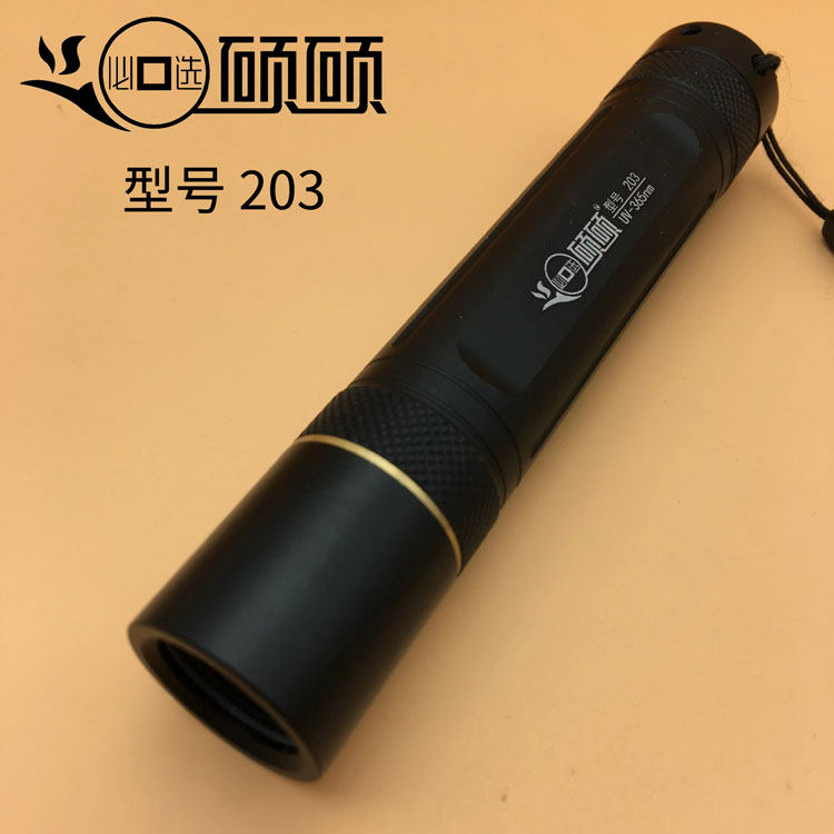 Master's FLUORESCENT coin Banknote Light Purple lamp 365nm Light-filtering filtering Black Mirror portable LED Banknote Lamp Torch-Taobao