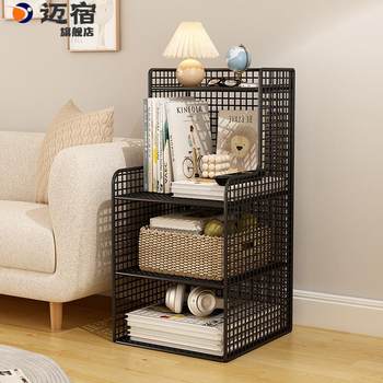 Bookshelf shelf is easy to use in floor-standing household multi-layer living room cabinet storage cabinet narrow-slit small bookcase storage beside the wall