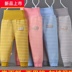 Bé cộng với nhung bông quần-waistpants cao bé mùa xuân mùa xuân mùa thu / mùa đông ấm áp bụng trẻ em nam và nữ sử dụng hai quần mùa thu 