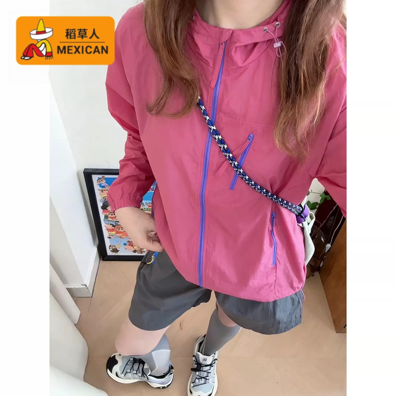 Scarecrow Dopamine Sun Protection Clothing Women's Summer Thin Trendy Quick-Drying Cycling Jacket Mountain Style Outdoor Jacket Scarecrow Dopamine Sun Protection Clothing Women's Summer Thin Trendy Quick-Drying Cycling Jacket Mountain Style Outdoor Jacket