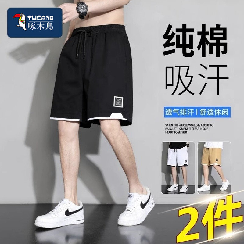Мужские шорты TUCANO/Woodpecker, коллекция 2025 года, летние свободные шорты для спорта и отдыха tide, брендовые тонкие брюки большого размера с пятью точками