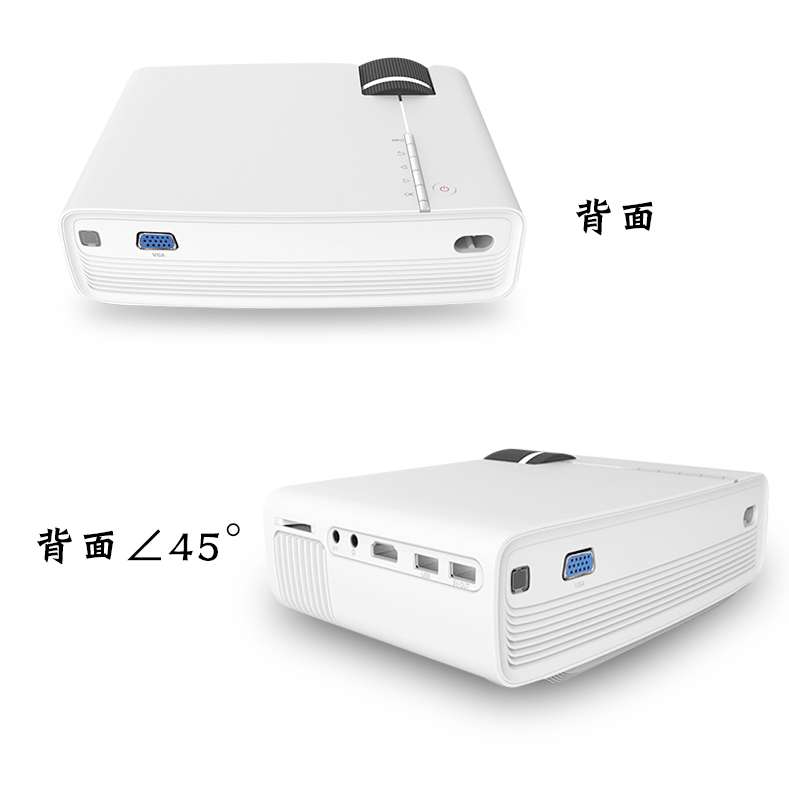 Máy chiếu Le Jiada YG400 Máy chiếu 3D nhỏ HD điện thoại di động thu nhỏ rạp hát tại nhà không dây wifi1080 Phòng ngủ ký túc xá di động Android chiếu không có TV 2018 mới