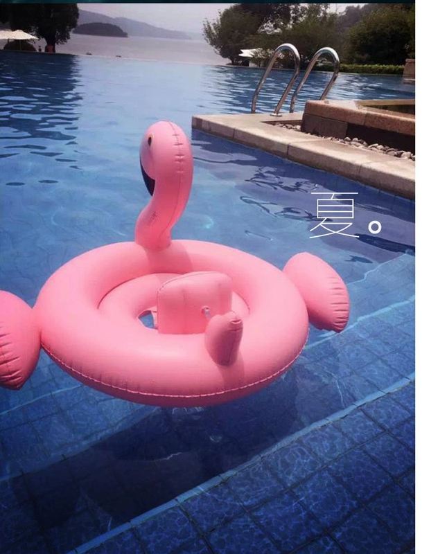 Em bé sơ sinh sang trọng Yong bơi vòng cho trẻ em ngồi vòng 火 flamingo vòng nổi con nách vòng nổi - Cao su nổi