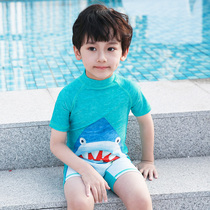 Kids Swimsuit Boys Baby Kids Baby Cute Shark Swimsuit Sunscreen Speedo Dry Hot Spring Resort Swimsuit