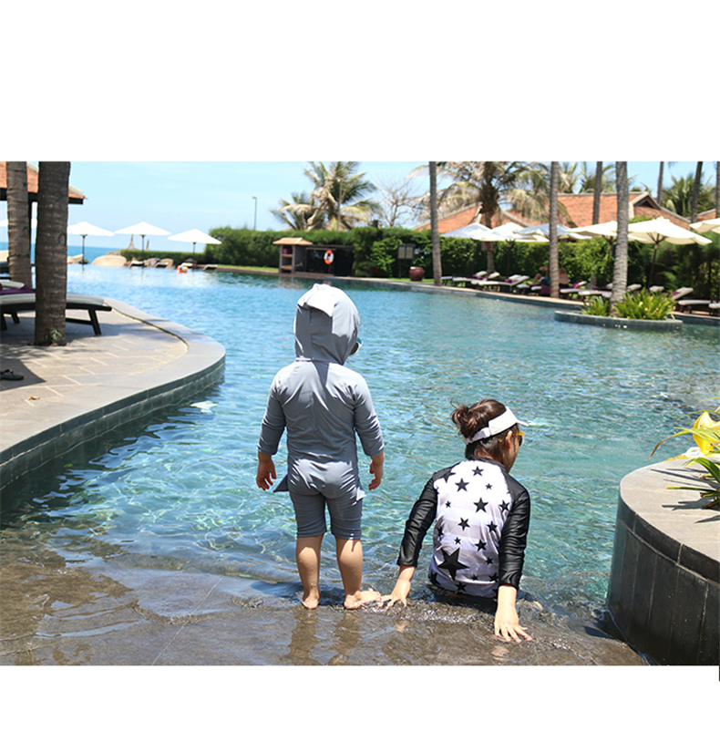 Luxury Yong Hàn Quốc áo tắm cho trẻ em một mảnh áo tắm dễ thương hoạt hình bé trai và bé gái lặn phù hợp với đồ bơi trẻ em - Bộ đồ bơi của Kid ao boi tre em