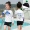 Đồ bơi cho trẻ em ngông cuồng Bộ đồ bơi cho trẻ em lớn Cô gái Boxer dài tay Chia tay dài Kem chống nắng Đồ bơi học sinh Nhanh khô - Bộ đồ bơi của Kid đồ bơi 2 mảnh cho bé gái