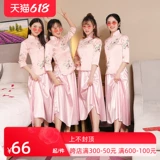 Платье подружки невесты, длинный традиционный свадебный наряд Сюхэ, костюм, китайский стиль, для подружки невесты