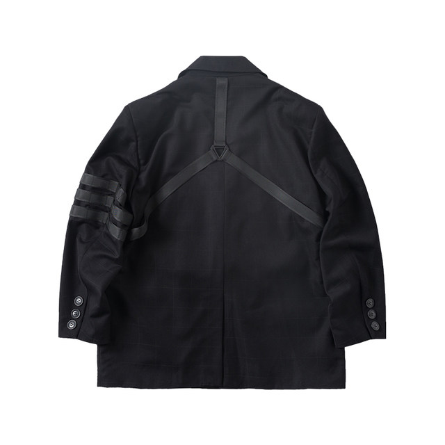 ENSHADOWER concealer detachable tactical blazer workwear functional style black loose casual jacket