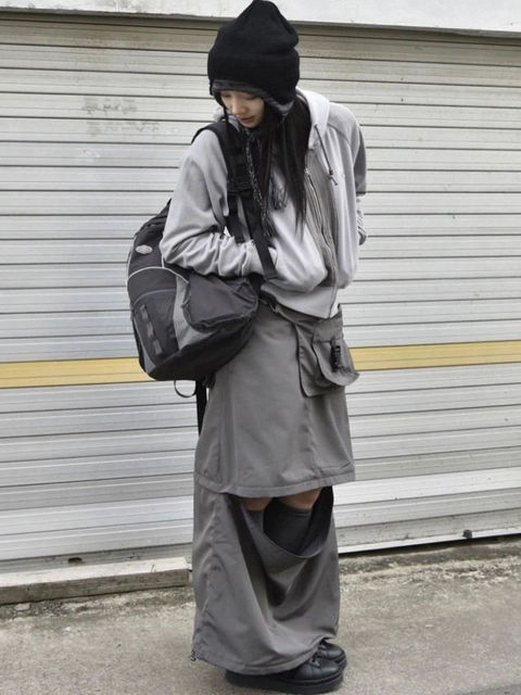 Xu Mengjie's Same Style~Instudio Korean Designer Brand Smarturbanuseful Mesh Backpack