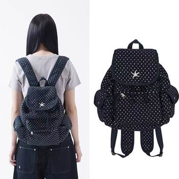 Sese the Coldest Moment Korea 25 Spring/Summer Tcm Starfish Polka Dot Backpack