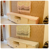 Pastoral floral dust cover fabric LCD TV cabinet cover TV cabinet dust cover TV set