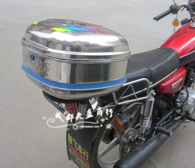 Đuôi xe máy bằng thép không gỉ 304 Thân xe điện cực lớn Tianjian EN125 Bay chùm xe công cụ - Xe gắn máy phía sau hộp cốp sau xe máy
