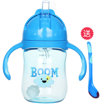 Dr. Brown baby straw anti-choking Cup childrens summer suction cup with handle