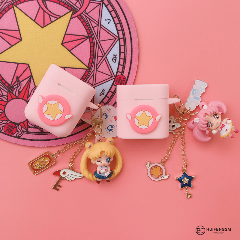 Suitable for new Xiaomi Air2s wireless bluetooth earphone silicone protective cover cartoon girl Xiaomi Air anti-fall soft