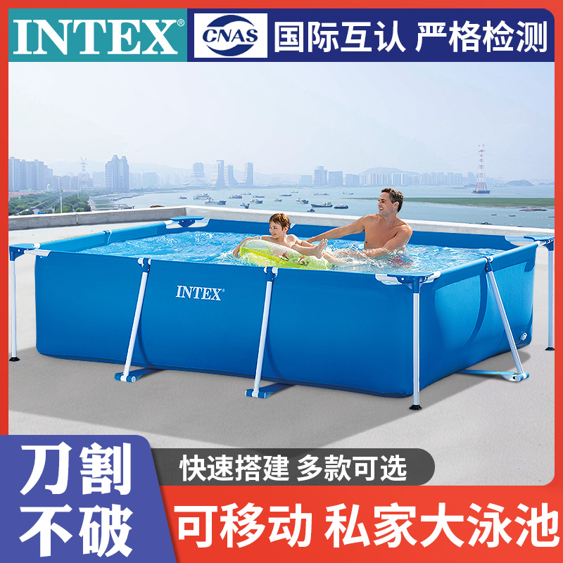 intex bracket swimming pool home children large outdoor thickened family free inflatable pool small pool fish pond