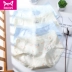 Người mèo không có dấu vết đồ lót phụ nữ eo bông 100% cotton girl Cô gái gợi cảm thoáng khí kích thước lớn - Eo cao