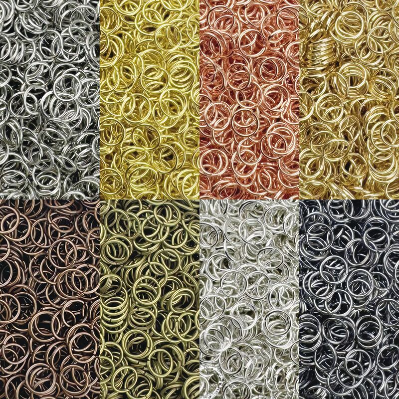 Open Ring, Iron Ring, Flat Ring, Jump Ring, Earring, Necklace, Bracelet Connecting Ring, Handmade Materials, DIY Jewelry Accessories