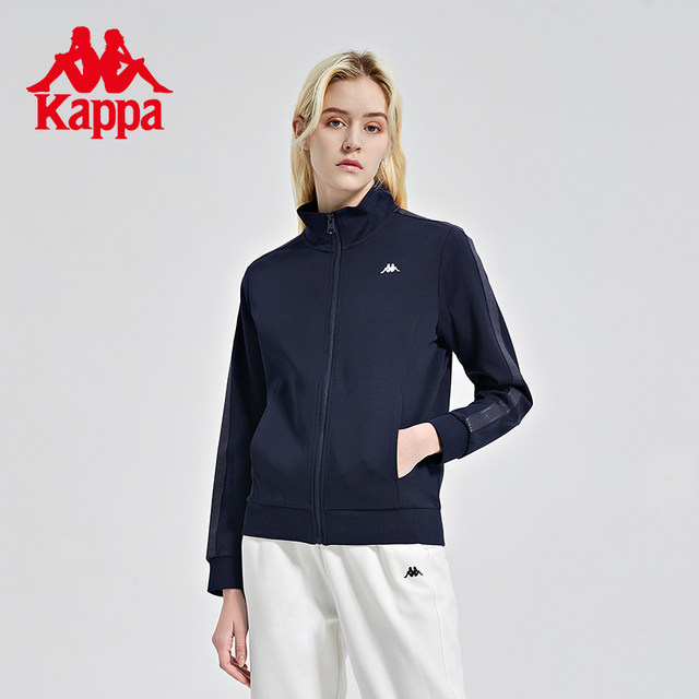 Kappa Kappa knitted cardigan 2022 ເສື້ອກິລາຜູ້ຍິງລະດູໃບໄມ້ປົ່ງໃໝ່ 2022 ເສື້ອຍືດແຂນຍາວແບບສະບາຍ K0C22WK01