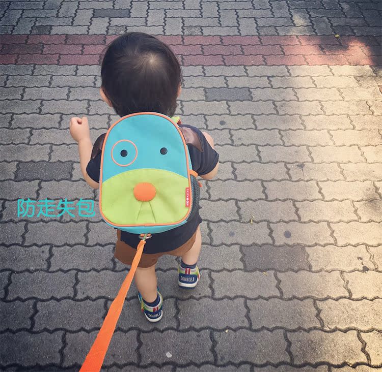 Mỹ trực tiếp mail chính hãng SKIP HOP loạt ba lô bé con chống mất túi xe đẩy trường hợp balo cho be trai lớp 1