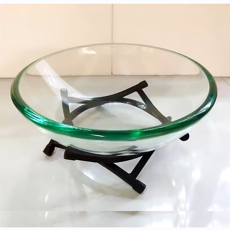 Glass Fruit Plate, Fruit Display, Commercial Plate, Buffet Plate, Sashimi Plate, Salad Cold Dish Creative Stand, Tempered High-Grade Bowl