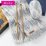 Плетеный шарф для влюбленных, клубок пряжи ручной работы, набор материалов с косичкой, градиент